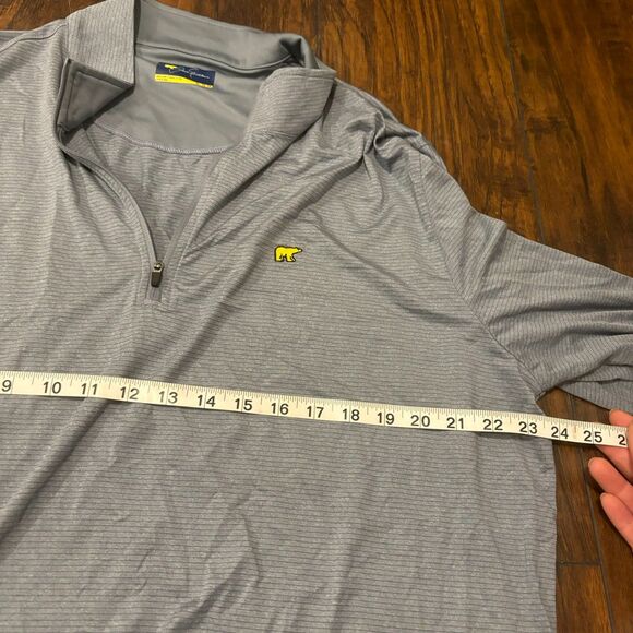 Jack Nicholson size XL Dusty Blue Long Sleeve Quarter Zip Golf Pullover - Picture 5 of 6